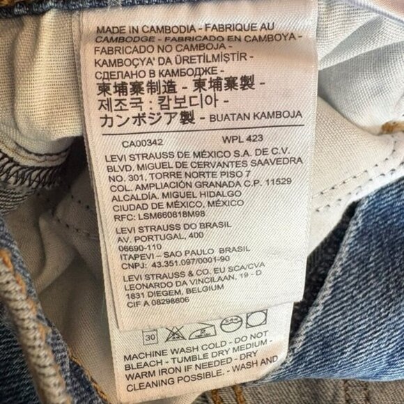 Levi’s 70s High Flare Jeans Sonoma Walks Light Wash Size 28 Premium - Picture 13 of 16